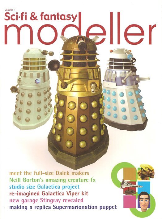 Minty on the cover of Sci-Fi and fantasy modeller magazine
